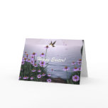 Easter Hummingbird Flowers Card