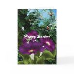 Easter Hummingbird Flowers Card