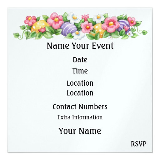 Easter Invitation (Egg Hunt?) - SRF