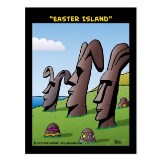 "Easter Island" Postcard