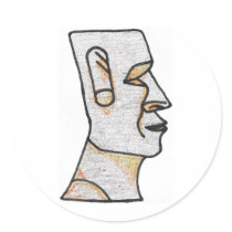 Easter Island stickers