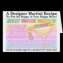 Easter Jelly Beanie Martini Recipe Cards cards