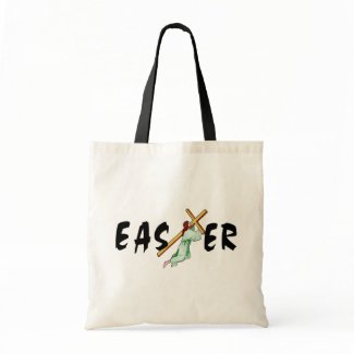 Easter Jesus Cross Personalized Shopping Bags and Totes For Holiday Fun