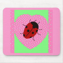 Easter Ladybug mousepads