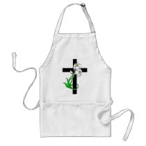 Easter Lilies and Cross aprons