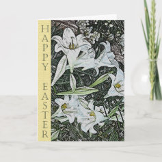 Easter Lilies Greeting Card