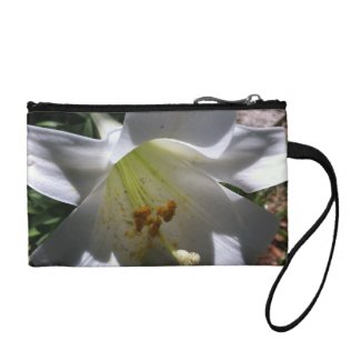 Easter Lily Shadow Change Purse