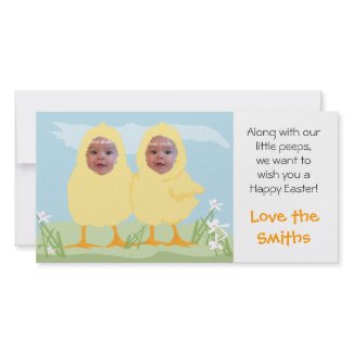 Easter Little Chicks - Photo Card photocard