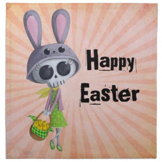 Easter Little Miss Death Printed Napkins