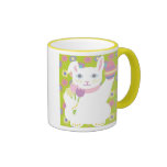 Easter Lucky Cat Coffee Mugs