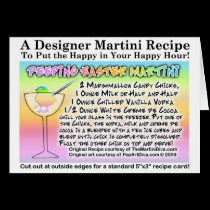 Easter Marshmallow Martini Recipe Cards cards