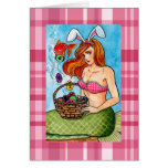 Easter Mermad and her little helper Greeting Card