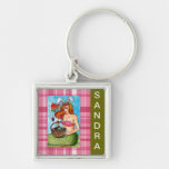 Easter Mermaid and her little helper Key Chains