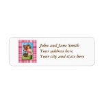 Easter Mermaid and her little helper Custom Return Address Label