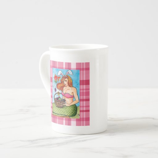 Easter Mermaid and her little helper Bone China Mug