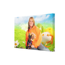 Easter - Min Pin - Zena and Gidget Canvas Prints