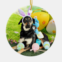 Easter - Mixed Breed - Jake Christmas Tree Ornament