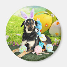 Easter - Mixed Breed - Jake Refrigerator Magnet