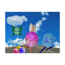 Easter on the highway postcard