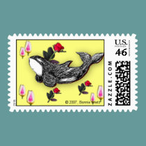 Easter Orca Stamp by acspugetsound Easter Orca Stamp