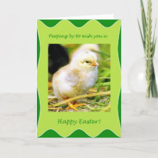 Easter - Peeping Greeting Card