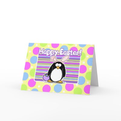 Easter Penguin - Easter Card