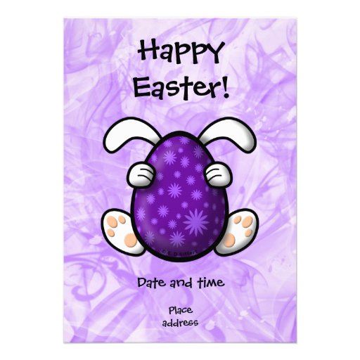 Easter Personalized Invitation (front side)