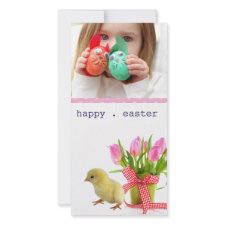 easter photo card photocard