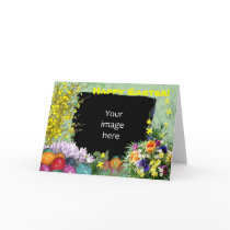 Easter photo frame greeting card