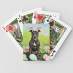 Easter - Pitbull  - Gunner Bicycle Poker Cards
