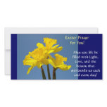 Easter Prayer Cards Daffodils Flowers Spring Custom Photo Card