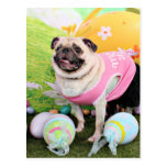 Easter - Pug -Hannah Postcard