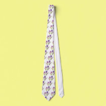 Easter Purple Iris Tie
