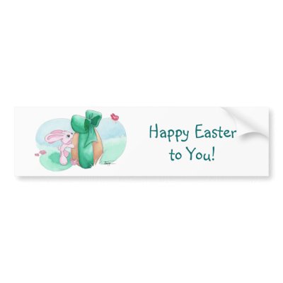 Easter Rabbit - For You! Bumper Sticker Easter Rabbit - For You! Bumper Sticker