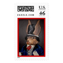 Easter Rabbit Gentleman postage by Lesleysloft Easter Rabbit Gentleman postage