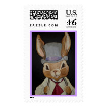Easter Rabbit Gentleman postage by Lesleysloft Easter Rabbit Gentleman postage