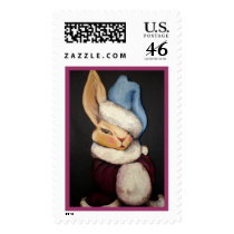 Easter Rabbit Lady postage