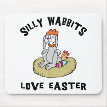 Easter Rabbit Love Easter Mouse Mats