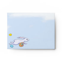 Easter Rabbit Run A2 Note Card Envelope envelopes