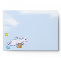 Easter Rabbit Run A7 Greeting Card Envelope envelopes
