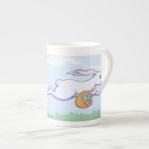 Easter Rabbit Run Bone China Mug mugs