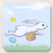 Easter Rabbit Run Cork Coasters cork coasters