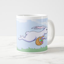Easter Rabbit Run Jumbo Mug mugs