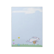Easter Rabbit Run Large Notepad notepads