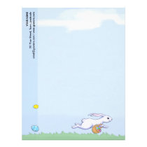 Easter Rabbit Run Letterhead letterhead