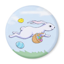 Easter Rabbit Run Magnet magnets