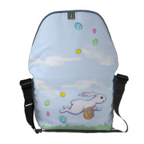 Easter Rabbit Run Messenger Bag messenger bags