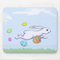 Easter Rabbit Run Mousepad mousepads