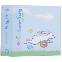 Easter Rabbit Run Party Organizer Binder binders