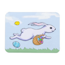 Easter Rabbit Run Premium Magnet magnets